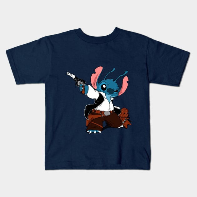 Star Stitch Kids T-Shirt by blackList90